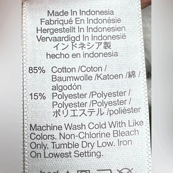 Madewell Betterterry V-Neck Sweatshirt.  Size Medium - Picture 8 of 8